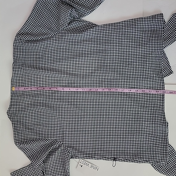 Nine West Sleeve-Slit Wrap Blouse/ L. - Picture 7 of 10